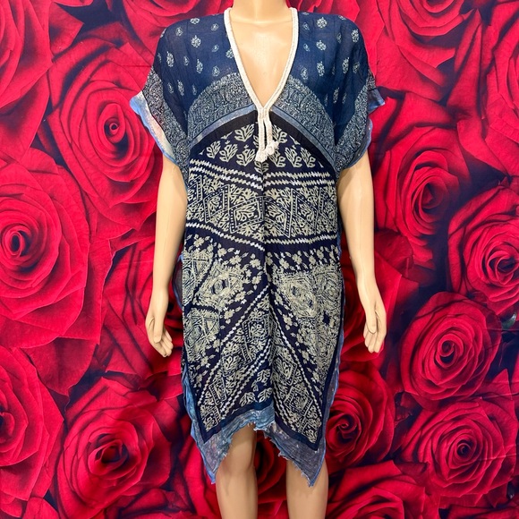 Pool To Party By Subtle Luxury Beach Dress Cover Up Multi. Floral Boho ONE SIZE - Picture 4 of 8